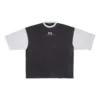 3/4-Ärmel-Logo-T-Shirt „Washed Black Heather Grey“ 699190TMVC81208