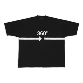 360 Tubular T-Shirt Oversized „Black“ 720501TNVD51070