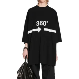360 Tubular T-Shirt Oversized „Black“ 720501TNVD51070