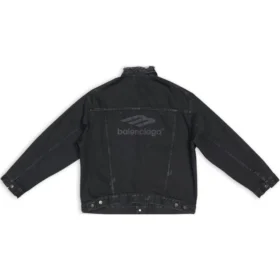 3B Sports Icon Denim-Jacke, Large-Passform „Schwarz“ 704298TBP471029