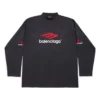 3B Sports Icon Langarm-T-Shirt Oversized „Schwarz Rot Weiß“ 720250TPVD71470