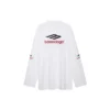 3B Sports Icon Langarm-T-Shirt Oversized „Weiß Schwarz Rot“ 720250TPVD79065