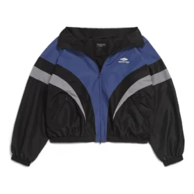 3B Sports Icon Off-Shoulder-Jacke „Black Blue“ 790756TMO101000