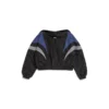 3B Sports Icon Off-Shoulder-Jacke „Black Blue“ 790756TMO101000