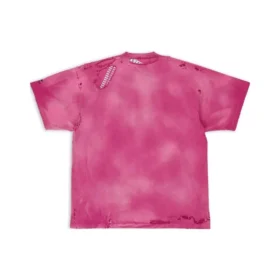 3B Sports Icon Repaired Oversized-T-Shirt „Dark Fucshia“ 704056TMVA50556