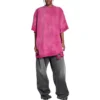 3B Sports Icon Repaired Oversized-T-Shirt „Dark Fucshia“ 704056TMVA50556