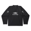 3B Sports Icon Ski Langarm-T-Shirt, Large-Passform „Schwarz“ 779988TPVQ51000