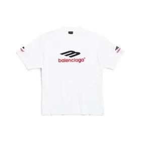 3b Sports Icon T-Shirt „White Black Red“ 764235TPVD79065