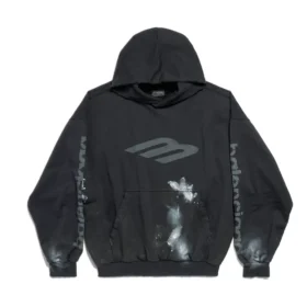 3B Stencil Hoodie, mittlere Passform „Schwarz“ 767877TQVT71083 3B Stencil Hoodie, mittlere Passform „Schwarz“ 767877TQVT71083