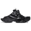 3XL Pantoletten „Black Mesh and Polyurethane“ 742672W3XL11010