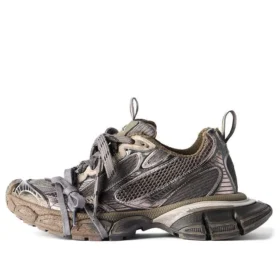3XL Sneaker Abgetragene Sneaker „Braunes Mesh und Polyurethan“ 734734W3XL72200
