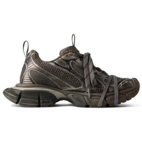 3XL Sneaker Abgetragene Sneaker „Braunes Mesh und Polyurethan“ 734734W3XL72200