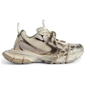 3XL-Sneaker „Beige Mesh und Polyurethan“ 734734W3XL59110