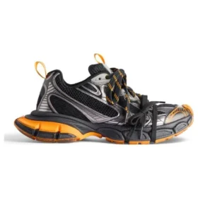 3XL Sneaker „Schwarz-Orange-Grau, Mesh und Polyurethan“ 734734W3XL31178