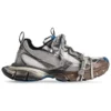 3XL-Sneaker „Worn Out Grey White and Blue Mesh and Polyurethane“ 734731W3XL71214