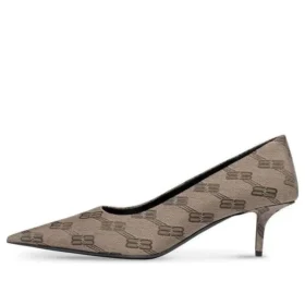 60 mm Square Knife BB Monogram Pumps „Tan“ 707353W2I103020