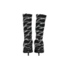 80 mm Monogram-Logo-Stiefel aus Spandex „Black“ 549784W1P601264