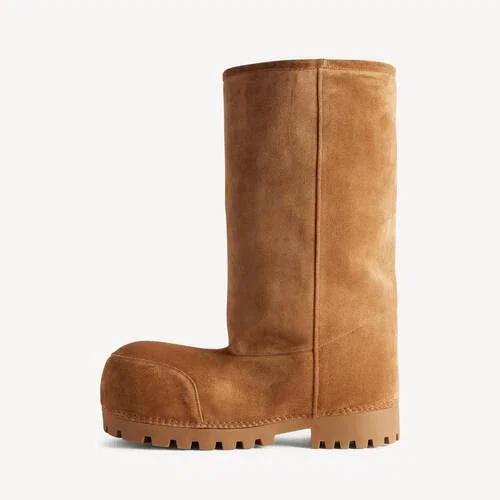 Alaska-Pelz-Hochtiefel für Damen in Braun Alaska-Pelz-Hochtiefel für Damen in Braun