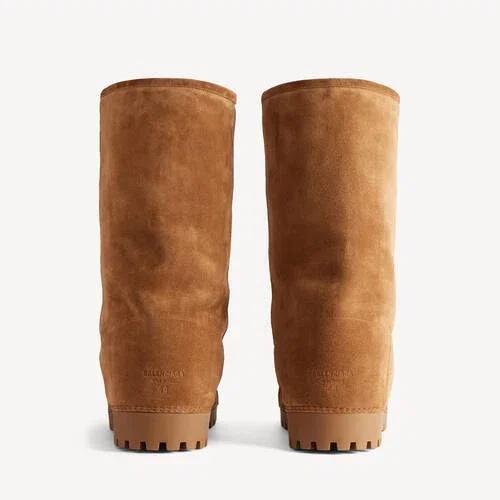 Alaska-Pelz-Hochtiefel für Damen in Braun Alaska-Pelz-Hochtiefel für Damen in Braun