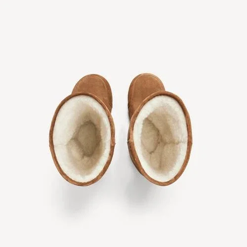 Alaska-Pelz-Hochtiefel für Damen in Braun Alaska-Pelz-Hochtiefel für Damen in Braun
