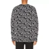 All Over Balenciaga Paris Intarsia-Pullover „Black White“ 599826T31701070