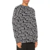 All Over Balenciaga Paris Intarsia-Pullover „Black White“ 599826T31701070