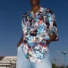 All Over Cities Minimal Shirt „Multicolor“ 681813TML058470