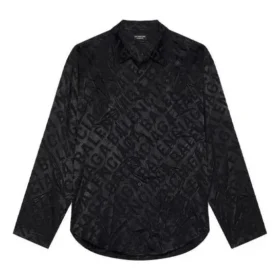 All-Over-Logo-Minimal-Shirt „Schwarz“ 681812TLO581000