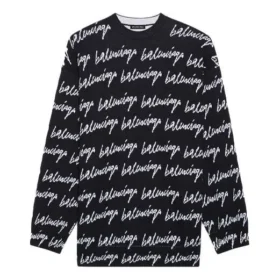All-Over-Logo-Pullover „Black“ 625984T31841070