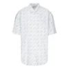 All-Over-Logo-Shirt „Weiß Schwarz“ 534332TBL969040