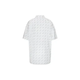 All-Over-Logo-Shirt „Weiß Schwarz“ 534332TBL969040