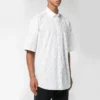 All-Over-Logo-Shirt „Weiß Schwarz“ 534332TBL969040