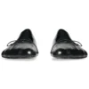 Anatomische Ballerinen-Schuhe „Schwarz, glänzend, weiches Lammfell“ 714260WBCW01000