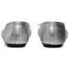 Anatomische Ballerinen-Schuhe „Silber glänzend, weiches Lammfell“ 714260WBFA18001