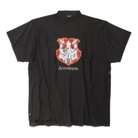 Antwerpen Inside-Out-T-Shirt Oversized „Black“ 787358TQVP71083