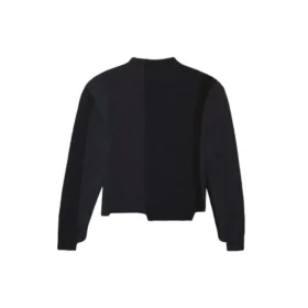 Asymmetrischer Strickpullover mit neuem Schnitt „Schwarz“ 657334T32011271 Asymmetrischer Strickpullover mit neuem Schnitt „Schwarz“ 657334T32011271