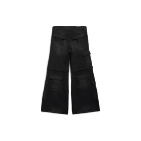 Ausgestellte Cargo-Hose „Schwarz“ 783694TNW111672