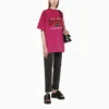 B Authentic Vintage Jersey Oversize-T-Shirt „Pink“ 694576TMVA95566