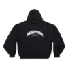 Back Flip Round Hoodie Oversized „Schwarz Weiß“ 761458TPVG11070
