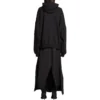 Back Flip Round Hoodie Oversized „Schwarz Weiß“ 761458TPVG11070