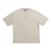 Back-T-Shirt, mittlere Passform „Beige“ 612966TOVJ89763