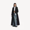 Baggy-Jeans für Damen mit tiefem Schritt in schmutzigem Vintage-Blau Baggy-Jeans für Damen mit tiefem Schritt in schmutzigem Vintage-Blau