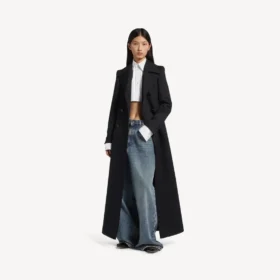 Baggy-Jeans für Damen mit tiefem Schritt in schmutzigem Vintage-Blau