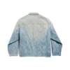 Bal Diagonal Allover Oversized-Jacke „Light Blue Japanese Ring Denim“ 773616TPW534868