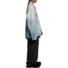 Bal Diagonal Allover Oversized-Jacke „Light Blue Japanese Ring Denim“ 773616TPW534868