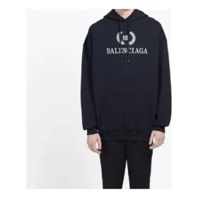 Balenciaga BB Herren-T-Shirt mit Brustlogo-Aufdruck, schwarz 556143TDV521000