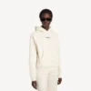 Balenciaga Damen-Hoodie mit mittlerer Passform und „Back“-Motiv in Creme Balenciaga Damen-Hoodie mit mittlerer Passform und „Back“-Motiv in Creme