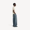 Balenciaga Damen-T-Shirt mit „Back“-Motiv in cremefarbener Ausführung und mittlerer Passform