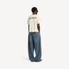 Balenciaga Damen-T-Shirt mit „Back“-Motiv in cremefarbener Ausführung und mittlerer Passform