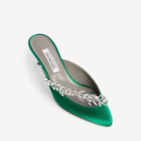 Balenciaga für Damen | Manolo Blahnik Pantoletten in „Grass“